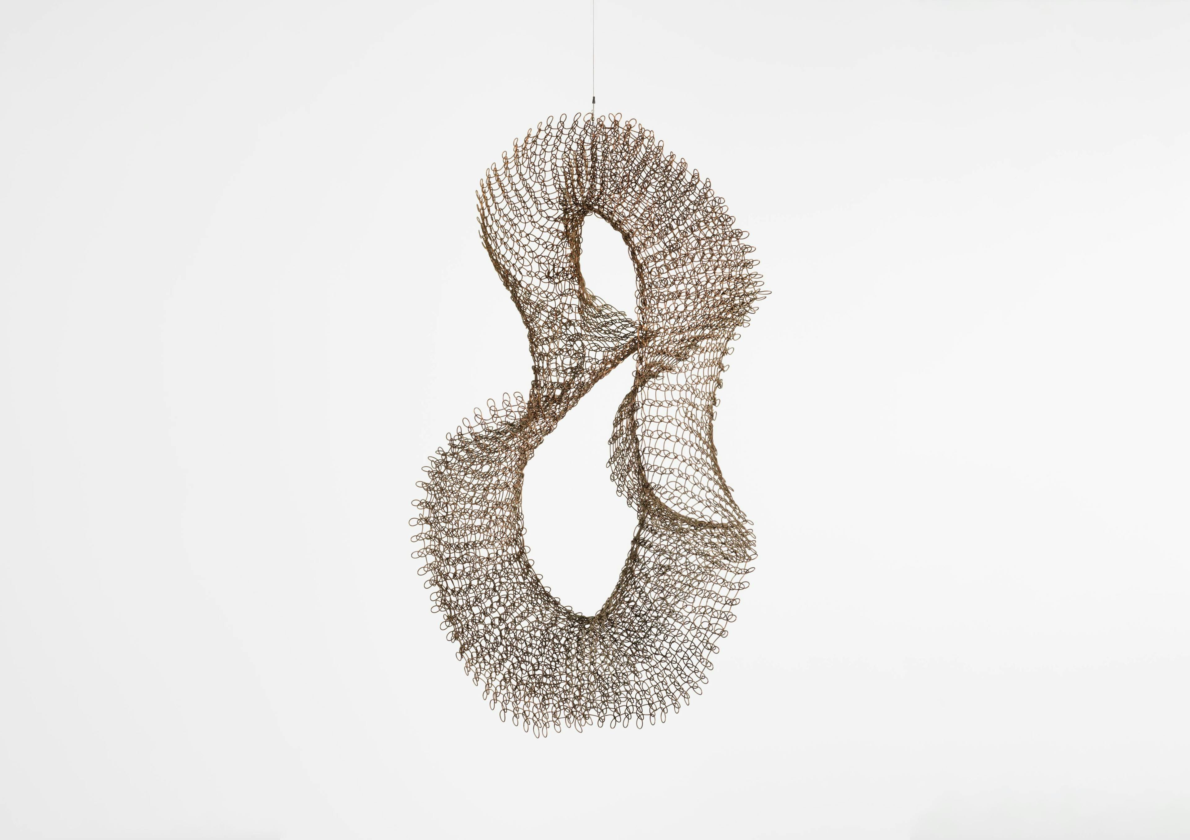 A mixed media artwork by Ruth Asawa, titled Untitled (S.066, Hanging Mobius Strip), circa 1968.